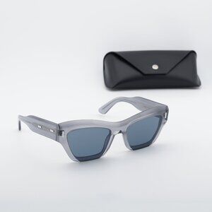 Calvin Klein CK24531S 412 Cat Eye Sunglasses - Light Azure/Blue